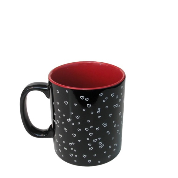 NEW Disney Love Mickey Oversized Black Heart Mug - Picture 2 of 2